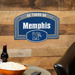 University of Memphis USA Embossed Steel Wall Sign, 11" x 17"