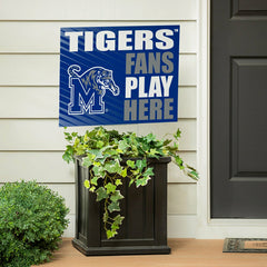 University of Memphis Coroplast Yard Sign "Fans Play Here"
