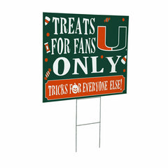 University of Miami Yard Sign, Halloween Treats for Fans