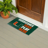 University of Miami Fan Mat, 28"x16"