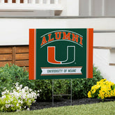 University of Miami Coroplast Yard Sign Alumni
