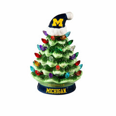8" LED Ceramic Christmas Tree, University Of Michigan