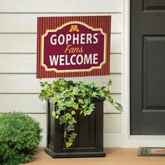University of Minnesota Coroplast Yard Sign, "Fans Welcome"