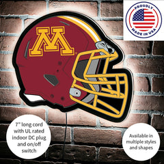 LED Wall Decor, Helmet, University of Minnesota