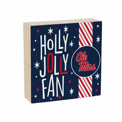University of Mississippi Block, Holiday, 6x6