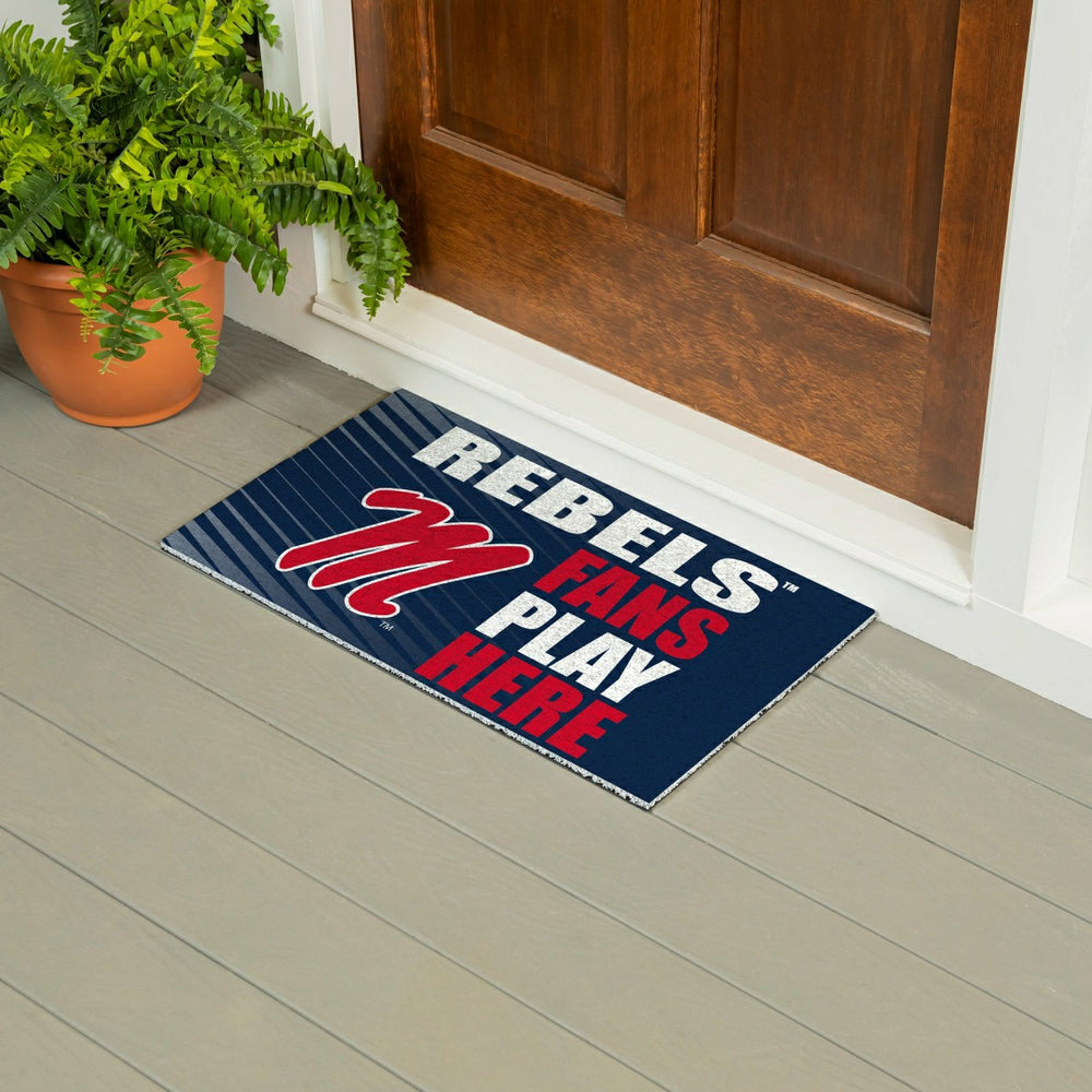 University of Mississippi Fan Mat, 28"x16"