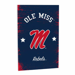 University of Mississippi Wood Wall Sign, 16x24