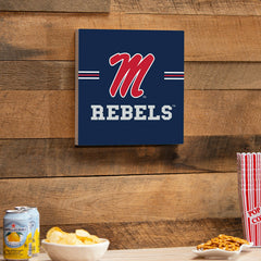 University of Mississippi Wood Wall Sign, 12x12
