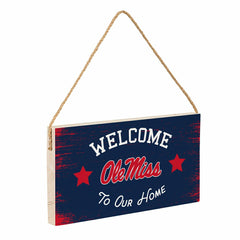 University of Mississippi Wood Wall Sign, 6x11