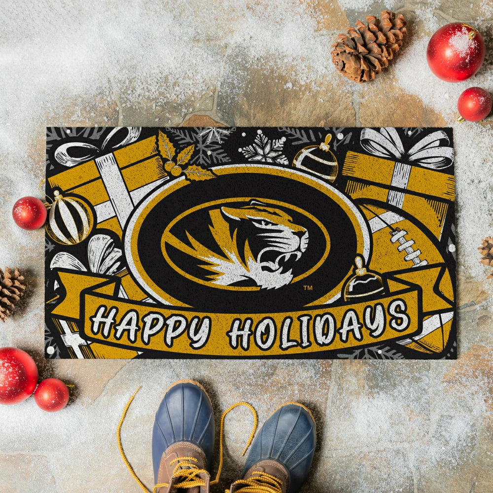 University of Missouri Holiday PVC Mat, 28"x16"