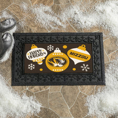 University of Missouri Holiday Flocked Coir Sassafras Switch Mat, 22"x