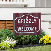 University of Montana Coroplast Yard Sign, "Fans Welcome"