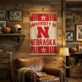 University of Nebraska, Canvas Wall Tapestry, Medium, 36x24