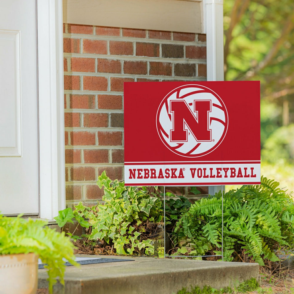 University of Nebraska Yard Sign, Volleyball