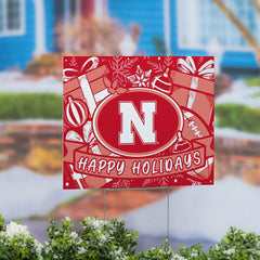 University of Nebraska Yard Sign, Holiday