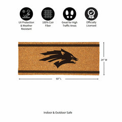 University of Nevada Extra Large One Color Coir Mat, 60"x24"