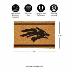University of Nevada Large One Color Coir Mat, 36"x24"
