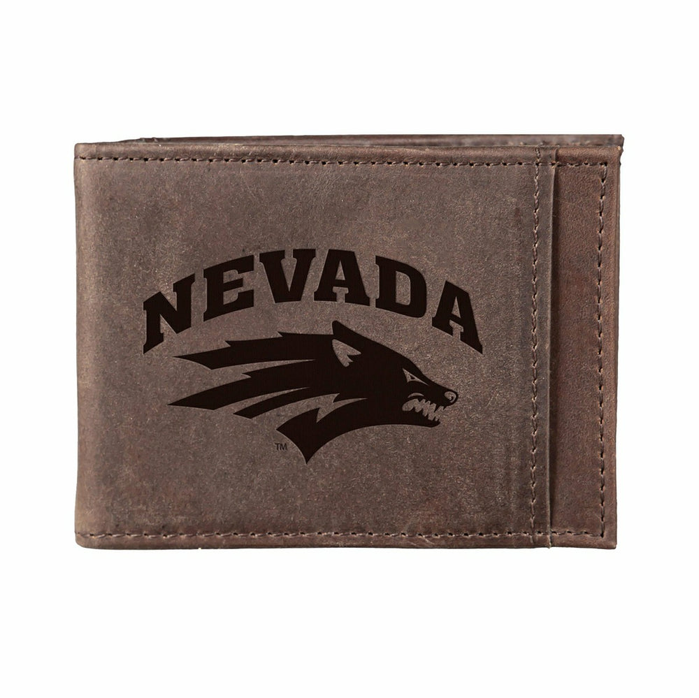 Front Pocket Wallet w/ RFID Blocking, University of Nevada, Reno, Brow