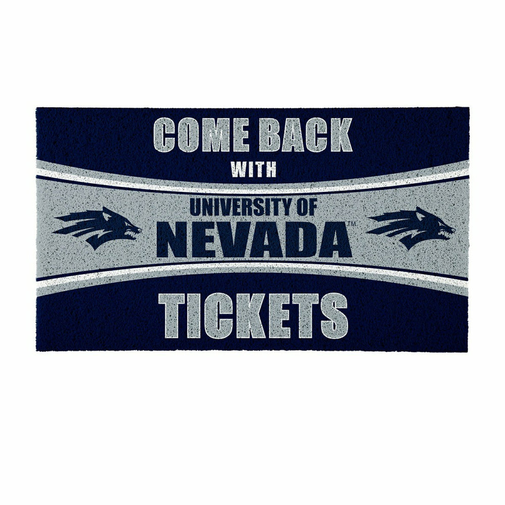 28" x 16" PVC Trapper Mat, Come Back with Tickets, University of Nevad