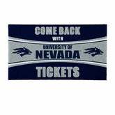 28" x 16" PVC Trapper Mat, Come Back with Tickets, University of Nevad