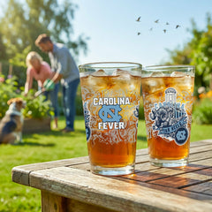 University of North Carolina 16oz Glass pint, Set of 2