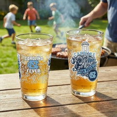 University of North Carolina 16oz Glass pint, Set of 2