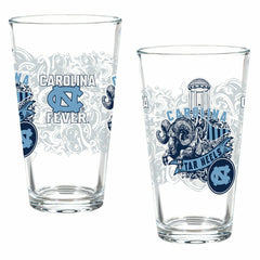 University of North Carolina 16oz Glass pint, Set of 2