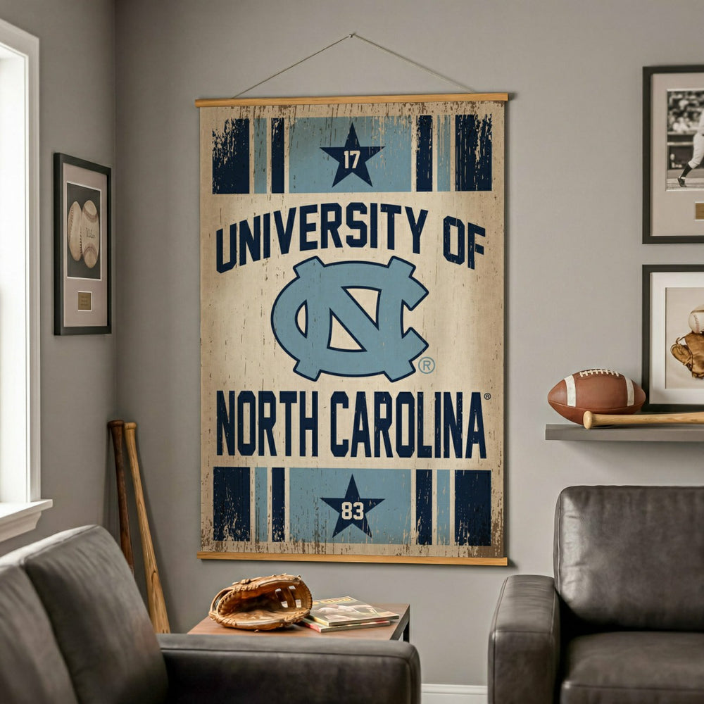 University of North Carolina, Canvas Wall Tapestry, Large, 54x36