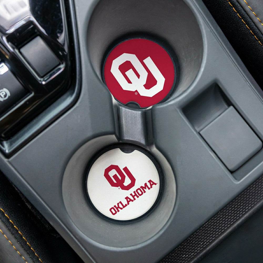 University of Oklahoma Car Coaster Set, 2pc