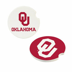 University of Oklahoma Car Coaster Set, 2pc