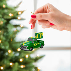 University of Oregon Rally Truck Ornament, Set of 2