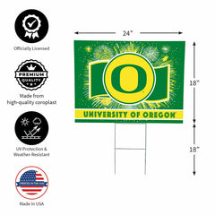University of Oregon Yard Sign, Patriotic