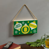 University of Oregon Holiday Wood Wall Sign, 6x11