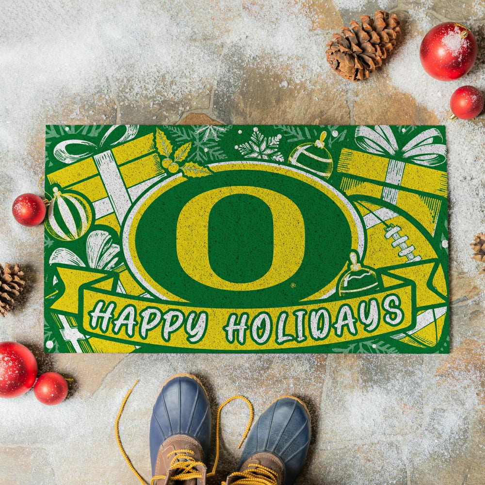 University of Oregon Holiday PVC Mat, 28"x16"