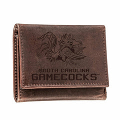 University of South Carolina, Tri-Fold Wallet, Brown, CH, 100% Genuine