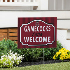 University of South Carolina Coroplast Yard Sign, "Fans Welcome"