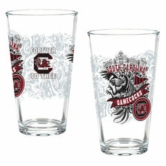 University of South Carolina 16oz Glass pint, Set of 2
