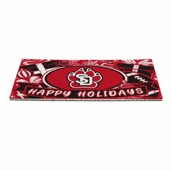 University of South Dakota Holiday PVC Mat, 28"x16"