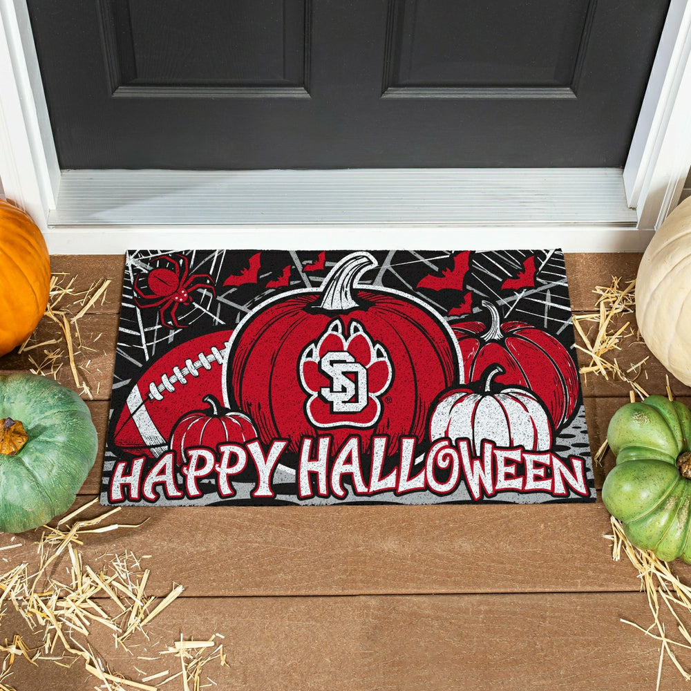 University of South Dakota Halloween PVC Mat, 28"x16"