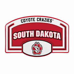 University of South Dakota USA Embossed Steel Wall Sign, 11" x 17"