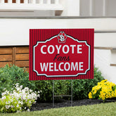University of South Dakota Coroplast Yard Sign, "Fans Welcome"