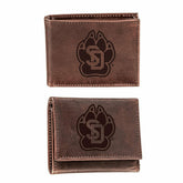 University of South Dakota, Bi-Fold and Tri-Fold Wallet Gift Set, Brow