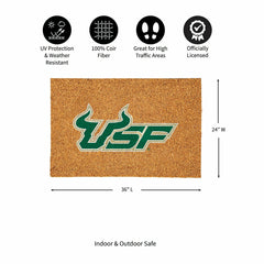 University of South Florida Large Full Color Coir Mat, 36"x24"