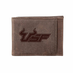 Front Pocket Wallet w/ RFID Blocking, South Florida, Brown