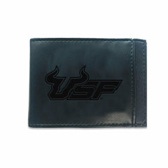Front Pocket Wallet w/ RFID Blocking, UNIVERSITY OF SOUTH FLORIDA, Bla