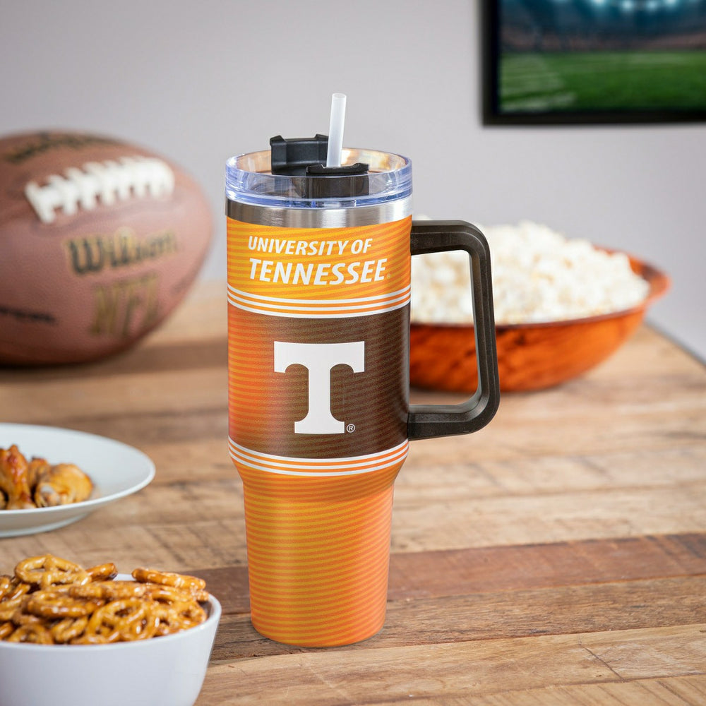 40oz Stainless Steel Canyon Cup w/ Straw, University of Tennessee