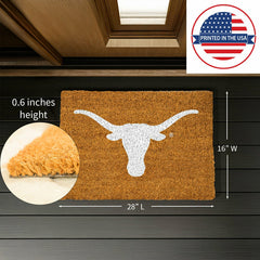 Coir Mat, 16"x28", University of Texas