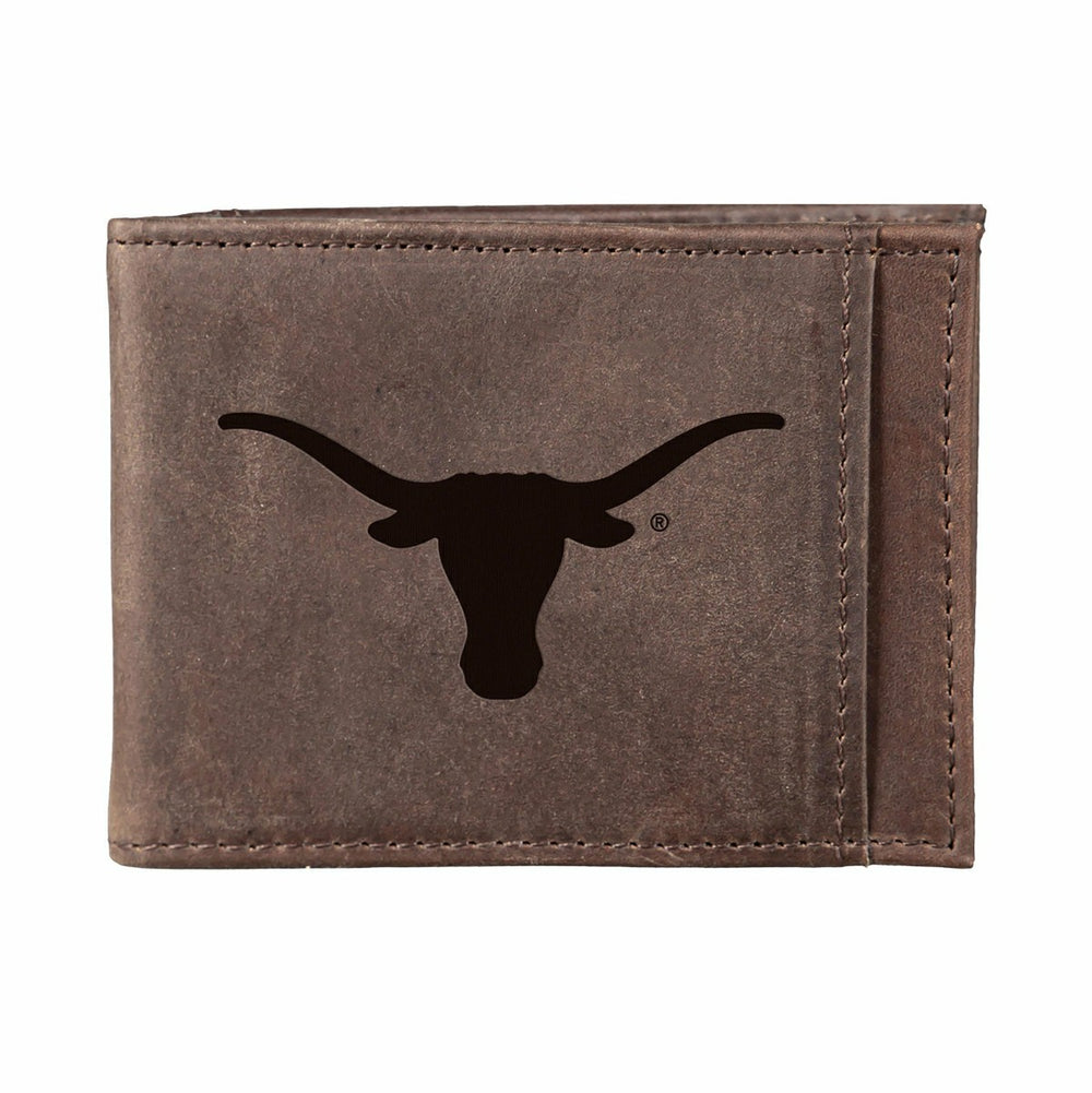 Front Pocket Wallet w/ RFID Blocking, University of Texas, Brown