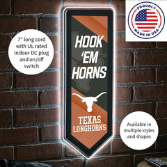 LED Wall Decor, Pennant, University of Texas