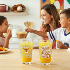 University of Texas 16oz Glass pint, Set of 2